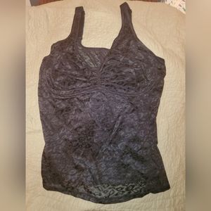 RUBY RIBBON BLACK LACE CAMI NEW SIZE 40